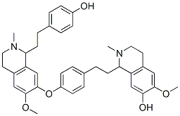 1,2,3,4-Tetrahydro-6-methoxy-2-methyl-1-[2-[4-[[1,2,3,4-tetrahydro-1-[2-(4-hydroxyphenyl)ethyl]-6-methoxy-2-methylisoquinolin-7-yl]oxy]phenyl]ethyl]isoquinolin-7-ol CAS#: 64986-29-4