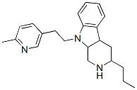 1,2,3,4,4a,9a-Hexahydro-9-[2-(2-methyl-5-pyridyl)ethyl]-3-propyl-9H-pyrido[3,4-b]indole CAS#: 63885-32-5