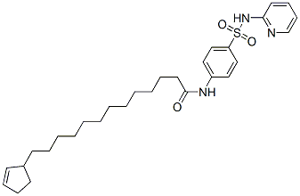 13-(1-cyclopent-2-enyl)-N-[4-(pyridin-2-ylsulfamoyl)phenyl]tridecanami de CAS#: 6309-02-0