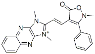 1,3-Dimethyl-2-[2-(2-methyl-3-phenyl-5-oxo-2,5-dihydroisoxazole-4-yl)ethenyl]-1H-imidazo[4,5-b]quinoxaline-3-ium CAS#: 65151-65-7