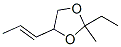 1,3-Dioxolane, 2-ethyl-2-methyl-4-(1-propenyl)- (9CI) CAS#: 63759-57-9