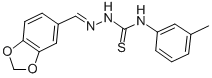 1,3-benzodioxole-5-carbaldehyde N-(3-methylphenyl)thiosemicarbazone CAS#: 7762-93-8