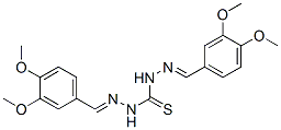 1,3-bis[(3,4-dimethoxyphenyl)methylideneamino]thiourea CAS#: 6327-32-8
