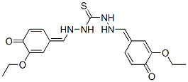 1,3-bis[[(E)-(3-ethoxy-4-oxo-1-cyclohexa-2,5-dienylidene)methyl]amino] thiourea CAS#: 6632-89-9