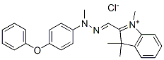 1,3,3-trimethyl-2-[[methyl(4-phenoxyphenyl)hydrazono]methyl]-3H-indolium chloride CAS#: 68134-37-2