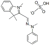 1,3,3-trimethyl-2-[(methylphenylhydrazono)methyl]-3H-indolium hydrogen sulphate CAS#: 65121-73-5