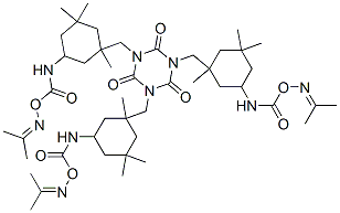1,3,5-tris[[5-[[[(isopropylideneamino)oxy]carbonyl]amino]-1,3,3-trimethylcyclohexyl]methyl]-1,3,5-triazine-2,4,6(1H,3H,5H)-trione CAS#: 68426-00-6