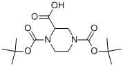1,4-BIS(N-BOC)PIPERAZINE-2-CARBOXYLIC ACID CAS#: 181955-79-3