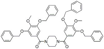 1,4-Bis[3,5-bis(benzyloxy)-4-methoxybenzoyl]piperazine CAS#: 63980-45-0
