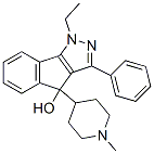 1,4-Dihydro-1-ethyl-4-(1-methyl-4-piperidyl)-3-phenylindeno[1,2-c]pyrazol-4-ol CAS#: 68946-07-6