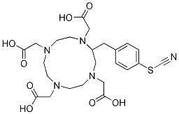 1,4,7,10-Tetraazacyclododecane-1,4,7,10-tetraacetic acid, 2-[(4-thiocyanatophenyl)Methyl]- CAS#: 681485-27-8