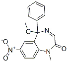1,5-Dihydro-5-methoxy-1-methyl-7-nitro-5-phenyl-2H-1,4-benzodiazepin-2-one CAS#: 62159-90-4