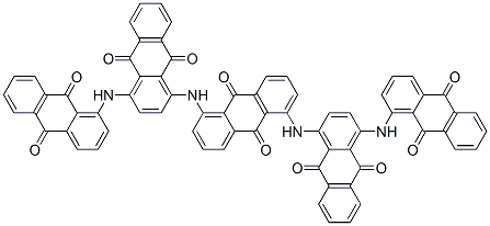 1,5-bis[[4-[(9,10-dihydro-9,10-dioxo-1-anthryl)amino]-9,10-dihydro-9,10-dioxo-1-anthryl]amino]anthraquinone CAS#: 67906-58-5