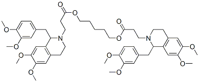 1,5-pentanediyl bis[1-[(3,4-dimethoxyphenyl)methyl]-3,4-dihydro-6,7-dimethoxy-1H-isoquinoline-2-propionate] CAS#: 64228-77-9