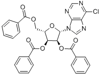 9-(2'', 3'', 5''-TRI-O-BENZOYL-β-L-RIBOFURANOSYL)-6-CHLOROPURINE CAS#: 179112-79-9