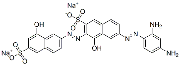 1,8'-Dihydroxy-7-[(2,4-diaminophenyl)azo][2,2'-azobisnaphthalene]-3,6'-disulfonic acid disodium salt CAS#: 6492-57-5