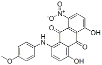 1,8-dihydroxy-4-[(4-methoxyphenyl)amino]-5-nitro-anthracene-9,10-dione CAS#: 63133-83-5