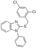 1H-BENZIMIDAZOLE, 2-[[(2,4-DICHLOROPHENYL)METHYL]THIO]-1-PHENYL- CAS#: 677014-94-7