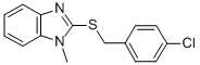 1H-BENZIMIDAZOLE, 2-[[(4-CHLOROPHENYL)METHYL]THIO]-1-METHYL- CAS#: 561026-39-9