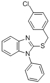 1H-BENZIMIDAZOLE, 2-[[(4-CHLOROPHENYL)METHYL]THIO]-1-PHENYL- CAS#: 677778-77-7