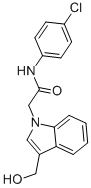 1H-INDOLE-1-ACETAMIDE, N-(4-CHLOROPHENYL)-3-(HYDROXYMETHYL)- CAS#: 693821-14-6