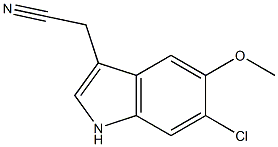 1H-Indole-3-acetonitrile, 6-chloro-5-Methoxy- CAS#: 63762-73-2