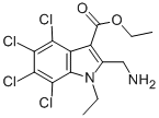 1H-Indole-3-carboxylic acid, 2-aminomethyl-1-ethyl-4,5,6,7-tetrachloro -, ethyl ester CAS#: 65048-02-4