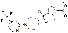1H-PYRROLE-2-CARBOXYLIC ACID, 5-[[HEXAHYDRO-4-[4-(TRIFLUOROMETHYL)-2-PYRIDINYL]-1H-1,4-DIAZEPIN-1-YL]SULFONYL]-1-METHYL-, METHYL ESTER CAS#: 684212-18-8