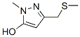 1H-Pyrazol-5-ol,  1-methyl-3-[(methylthio)methyl]- CAS#: 66708-05-2