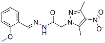 1H-Pyrazole-1-aceticacid,3,5-dimethyl-4-nitro-,[(2-methoxyphenyl)methylene]hydrazide(9CI) CAS#: 606485-62-5