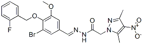 1H-Pyrazole-1-aceticacid,3,5-dimethyl-4-nitro-,[[3-bromo-4-[(2-fluorophenyl)methoxy]-5-methoxyphenyl]methylene]hydrazide(9CI) CAS#: 606486-45-7