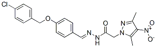 1H-Pyrazole-1-aceticacid,3,5-dimethyl-4-nitro-,[[4-[(4-chlorophenyl)methoxy]phenyl]methylene]hydrazide(9CI) CAS#: 606485-00-1