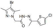 1H-Pyrazole-1-aceticacid,4-bromo-3,5-dimethyl-,[1-(5-chloro-2-thienyl)ethylidene]hydrazide(9CI) CAS#: 606486-77-5