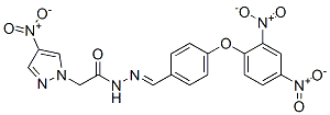 1H-Pyrazole-1-aceticacid,4-nitro-,[[4-(2,4-dinitrophenoxy)phenyl]methylene]hydrazide(9CI) CAS#: 606483-69-6