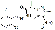 1H-Pyrazole-1-aceticacid,alpha,3,5-trimethyl-4-nitro-,[(2,6-dichlorophenyl)methylene]hydrazide(9CI) CAS#: 606485-41-0