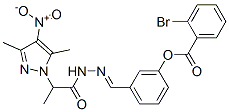 1H-Pyrazole-1-aceticacid,alpha,3,5-trimethyl-4-nitro-,[[3-[(2-bromobenzoyl)oxy]phenyl]methylene]hydrazide(9CI) CAS#: 606483-75-4