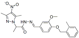 1H-Pyrazole-1-aceticacid,alpha,3,5-trimethyl-4-nitro-,[[3-methoxy-4-[(2-methylphenyl)methoxy]phenyl]methylene]hydrazide(9CI) CAS#: 606485-13-6