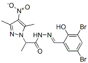 1H-Pyrazole-1-aceticacid,alpha,3,5-trimethyl-4-nitro-,[(3,5-dibromo-2-hydroxyphenyl)methylene]hydrazide(9CI) CAS#: 606487-56-3
