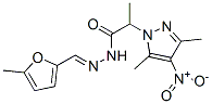 1H-Pyrazole-1-aceticacid,alpha,3,5-trimethyl-4-nitro-,[(5-methyl-2-furanyl)methylene]hydrazide(9CI) CAS#: 606485-45-4