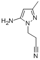 1H-Pyrazole-1-propanenitrile,5-amino-3-methyl-(9CI) CAS#: 61255-82-1
