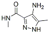1H-Pyrazole-3-carboxamide,  4-amino-N,5-dimethyl- CAS#: 68375-44-0