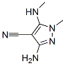 1H-Pyrazole-4-carbonitrile, 3-amino-1-methyl-5-(methylamino)- CAS#: 65889-75-0