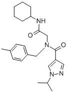 1H-Pyrazole-4-carboxamide,N-[2-(cyclohexylamino)-2-oxoethyl]-1-(1-methylethyl)-N-[(4-methylphenyl)methyl]-(9CI) CAS#: 604754-53-2
