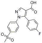 1H-Pyrazole-4-carboxylic acid, 5-(4-fluorophenyl)-1-[4-(Methylsulfonyl)phenyl]- CAS#: 676233-24-2
