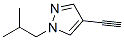 1H-Pyrazole, 4-ethynyl-1-(2-methylpropyl)- (9CI) CAS#: 573982-82-8