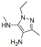 1H-Pyrazole-4,5-diamine, 1-ethyl-N5,3-dimethyl- CAS#: 184173-41-9