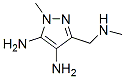 1H-Pyrazole-4,5-diamine,  1-methyl-3-[(methylamino)methyl]- CAS#: 184173-24-8