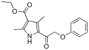 1H-Pyrrole-3-carboxylicacid,2,4-dimethyl-5-(phenoxyacetyl)-,ethylester(9CI) CAS#: 561281-03-6