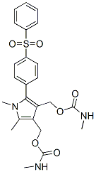 1H-Pyrrole-3,4-dimethanol, 1, 2-dimethyl-5-[4- (phenylsulfonyl)phenyl] -, bis(methylcarbamate) (ester) CAS#: 70889-28-0