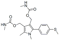 1H-Pyrrole-3,4-dimethanol, 1,2-dimethyl-5-[4- (methylthio)phenyl]-, bi s(methylcarbamate) (ester) CAS#: 70889-25-7
